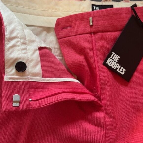 NWT Designer The Kooples Wide Leg Trouser // Pink // Size 40 - Picture 6 of 7